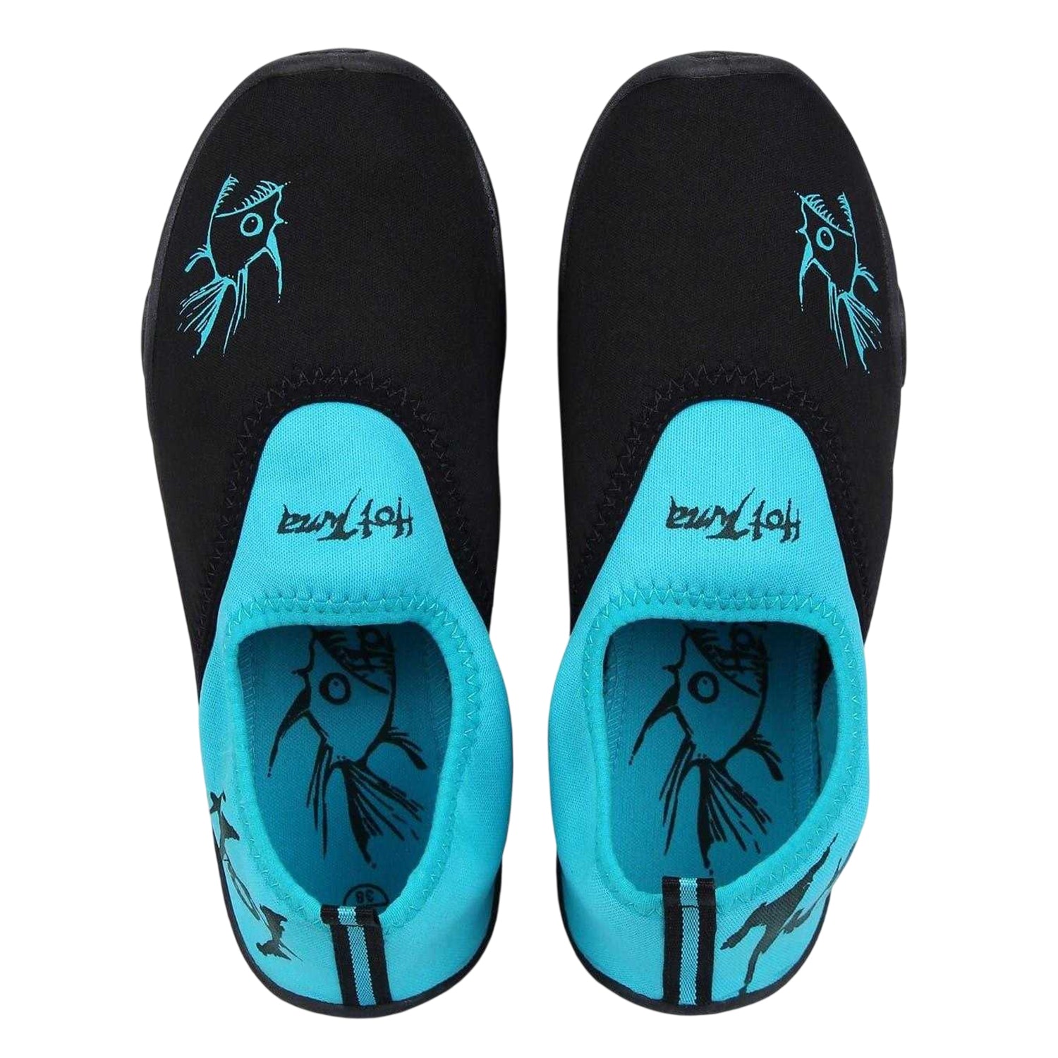 Black-Turquoise - Lifestyle - Hot Tuna Womens-Ladies Water Shoes