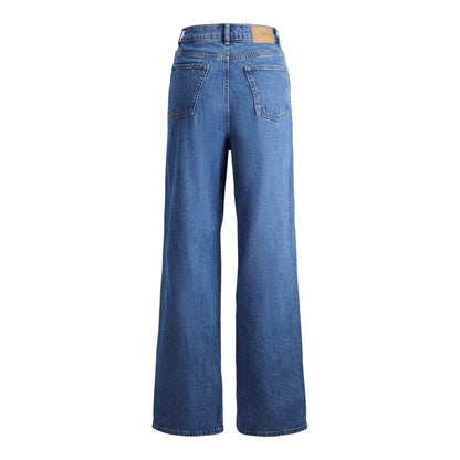 Medium Blue - Back - JJXX Womens-Ladies Wide Leg Jeans