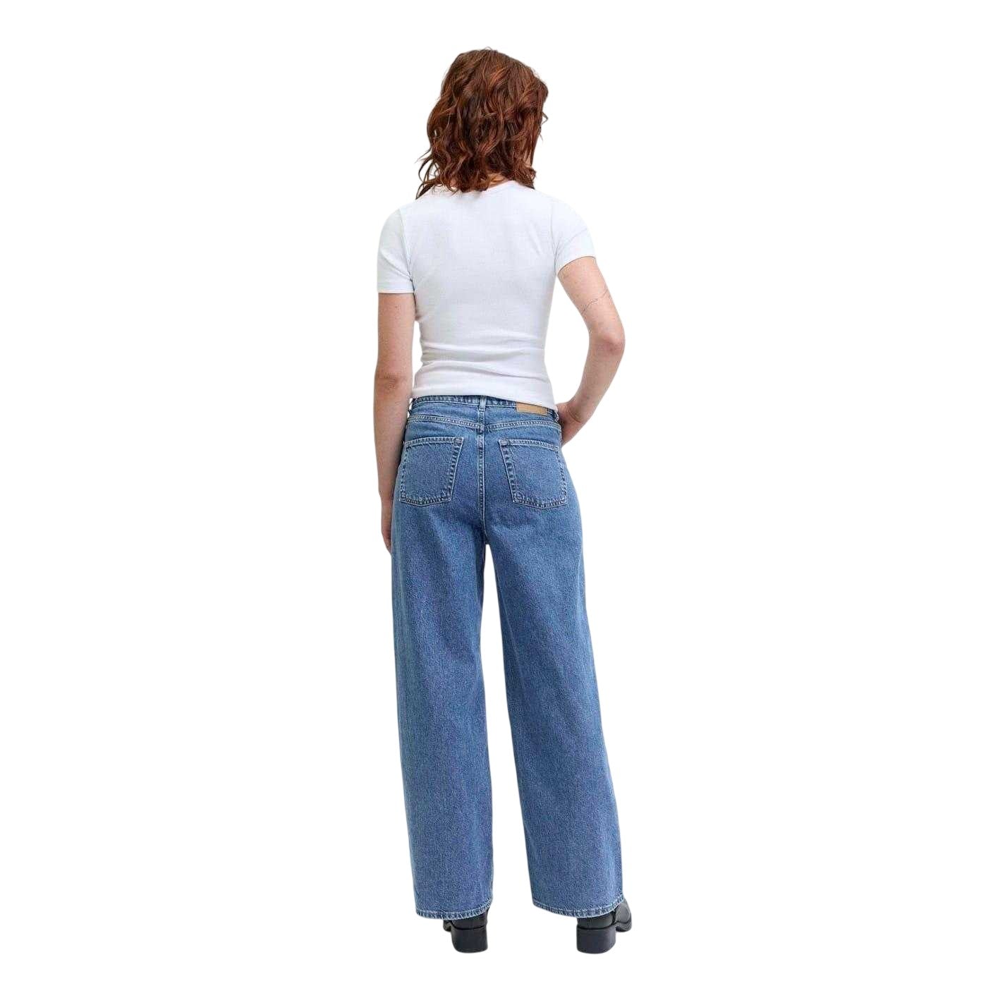 Medium Blue - Pack Shot - JJXX Womens-Ladies Wide Leg Jeans