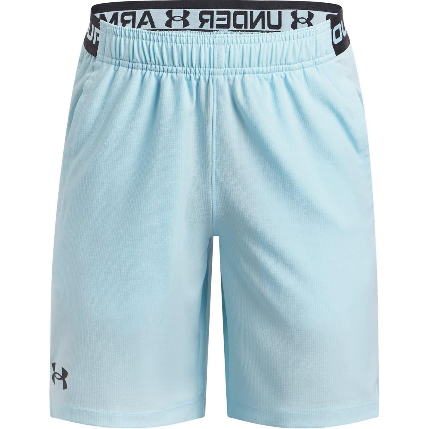 Blue - Front - Under Armour Boys Vanish Lightweight Gym Shorts