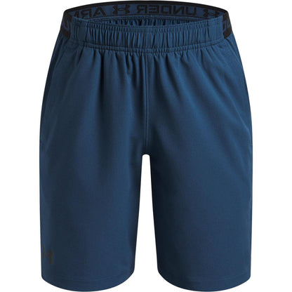 Blue-Black - Front - Under Armour Boys Vanish Lightweight Gym Shorts