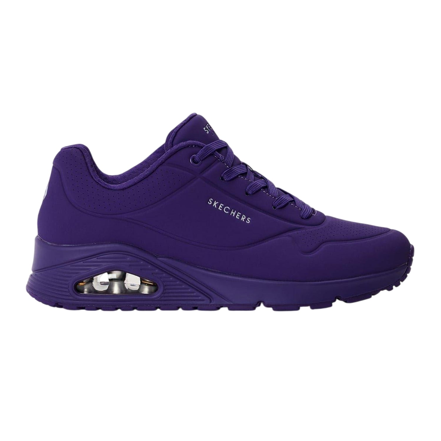 Purple - Front - Skechers Womens-Ladies Durabuck Uno Trainers