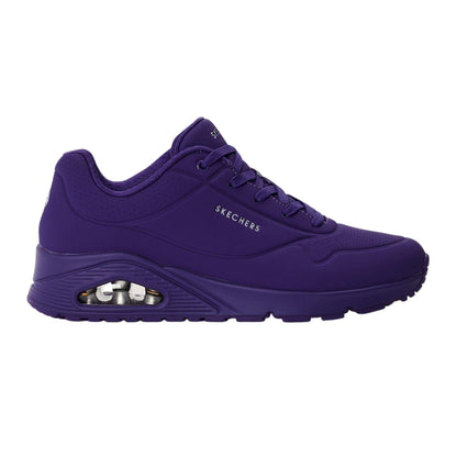 Purple - Front - Skechers Womens-Ladies Durabuck Uno Trainers
