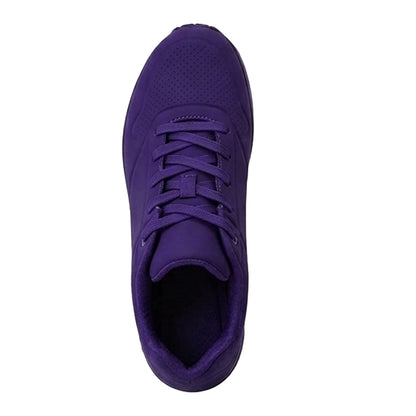 Purple - Side - Skechers Womens-Ladies Durabuck Uno Trainers