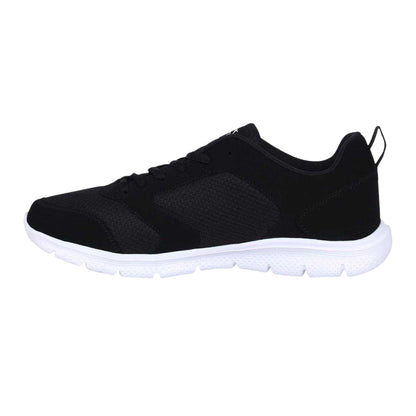 Black-White - Side - Slazenger Mens Force Mesh Trainers