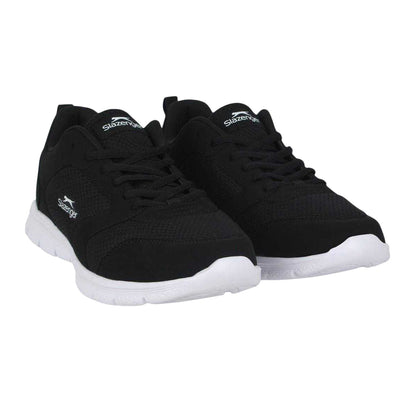 Black-White - Pack Shot - Slazenger Mens Force Mesh Trainers