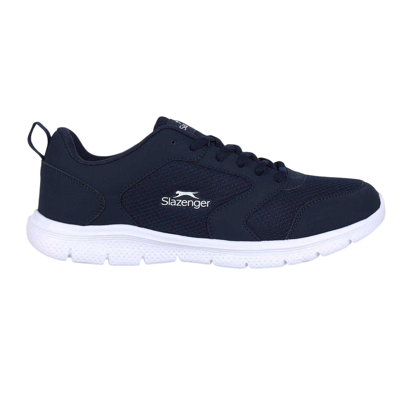Navy-White - Front - Slazenger Mens Force Mesh Trainers