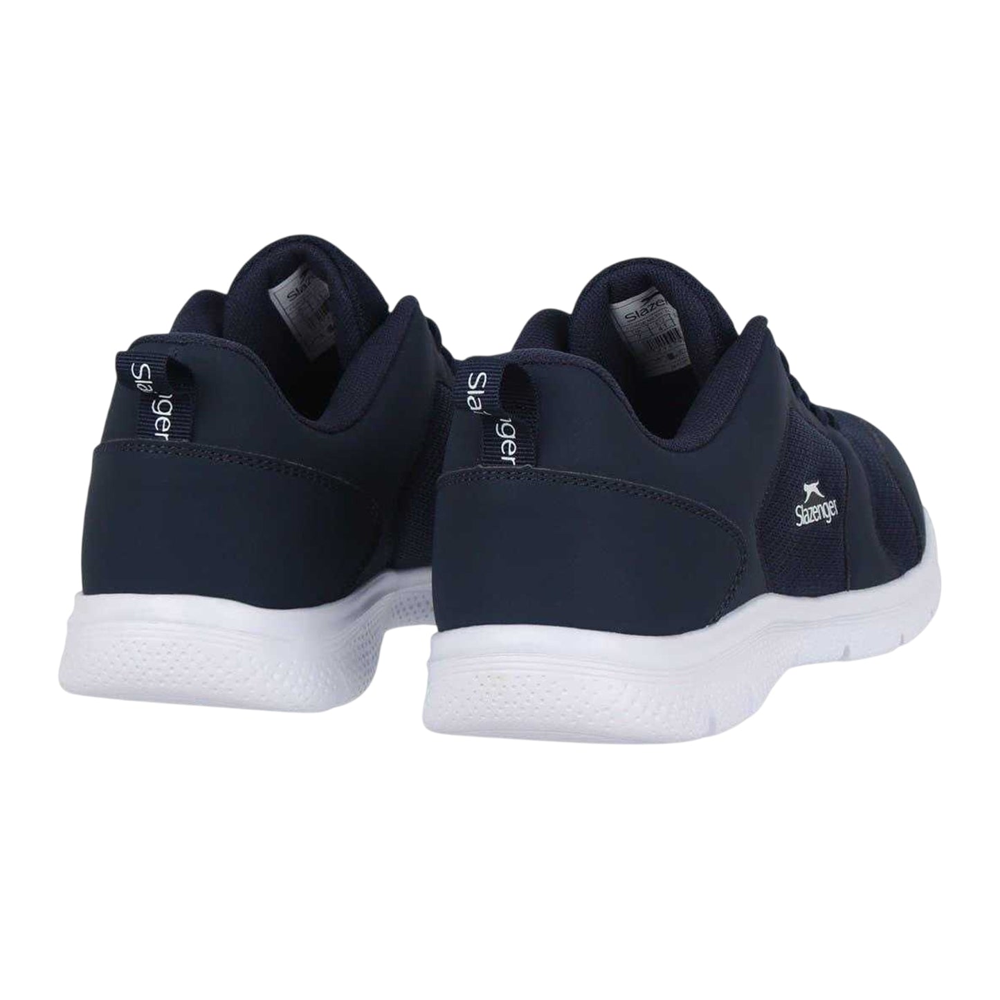 Navy-White - Back - Slazenger Mens Force Mesh Trainers