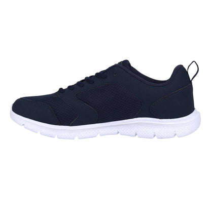 Navy-White - Side - Slazenger Mens Force Mesh Trainers