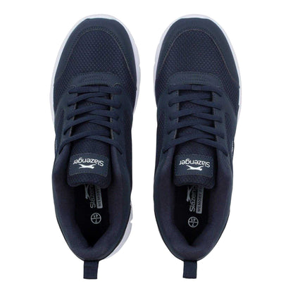 Navy-White - Lifestyle - Slazenger Mens Force Mesh Trainers