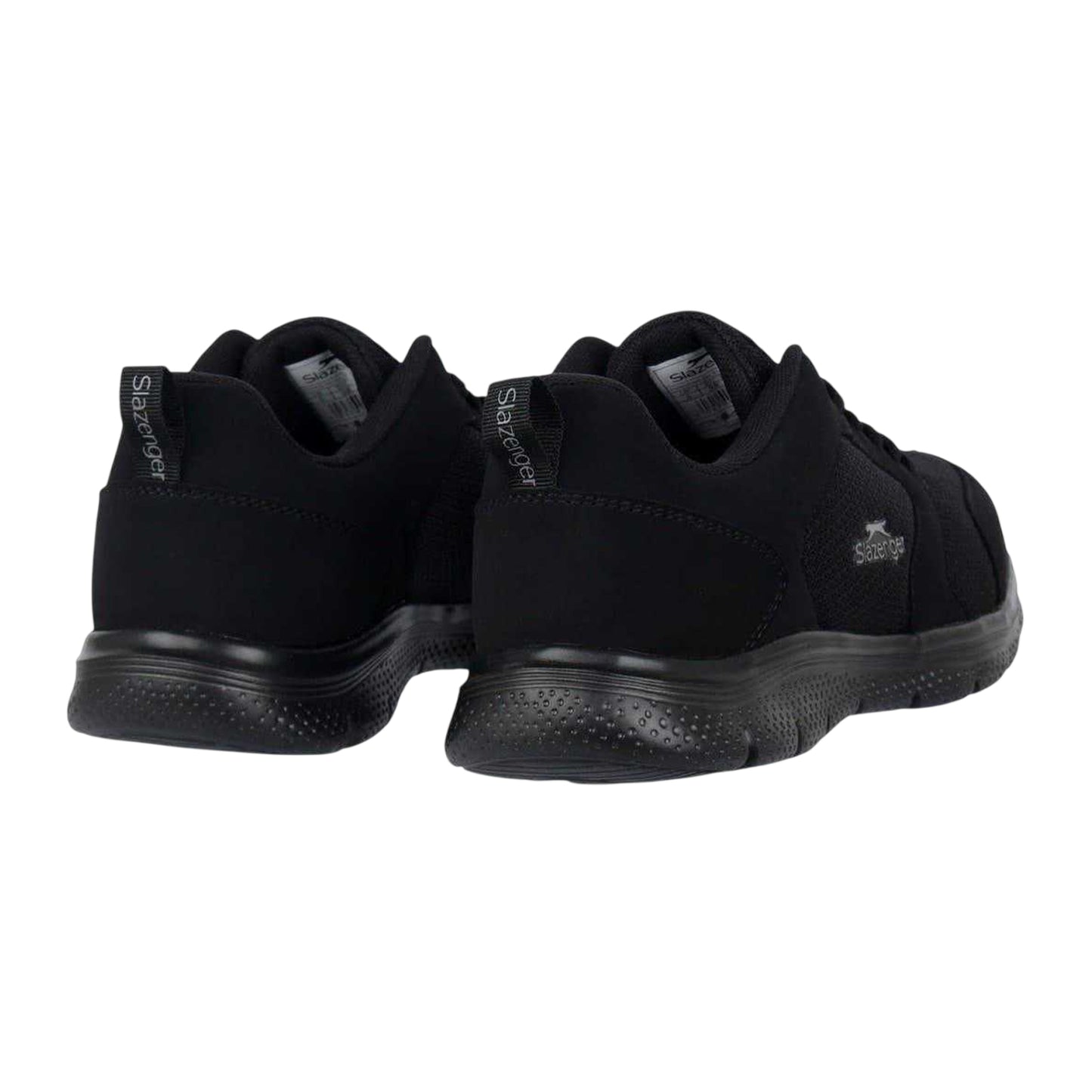Black-Black - Back - Slazenger Mens Force Mesh Trainers
