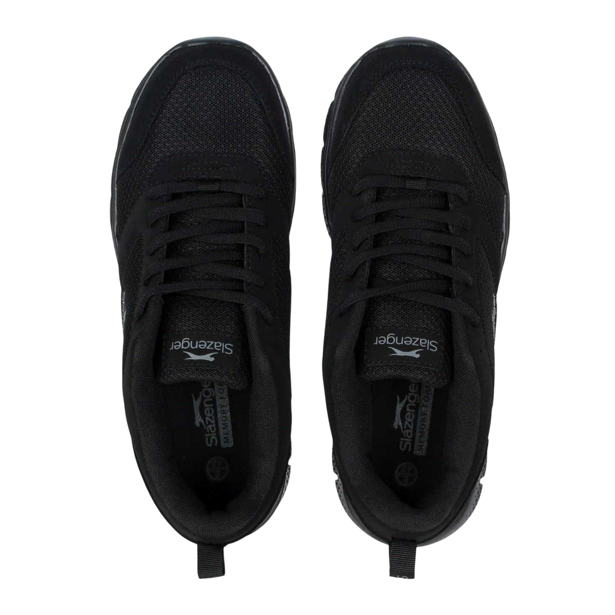 Black-Black - Lifestyle - Slazenger Mens Force Mesh Trainers
