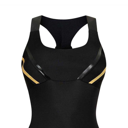 Black - Side - Skins Womens-Ladies A400 Tank Top