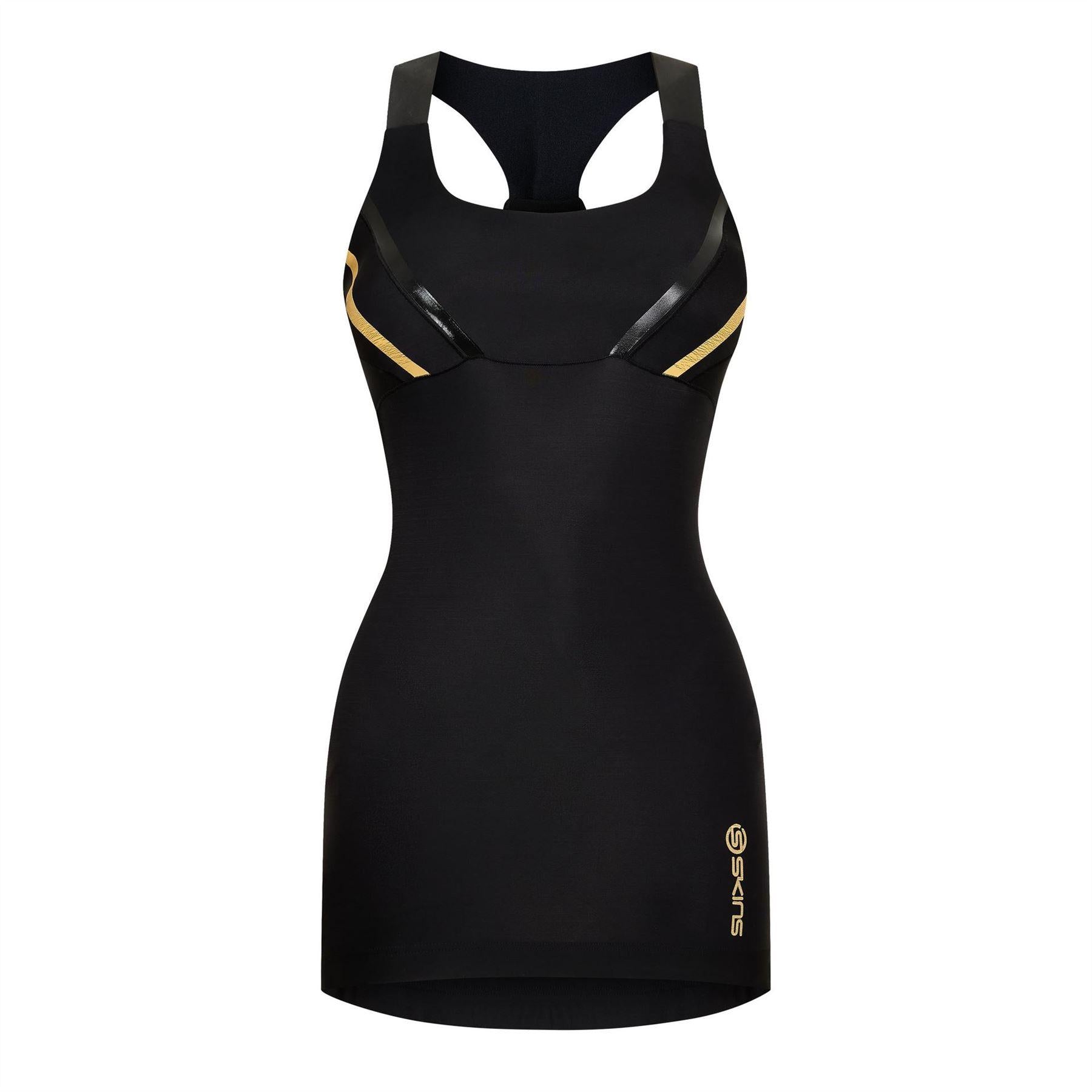 Black - Front - Skins Womens-Ladies A400 Tank Top