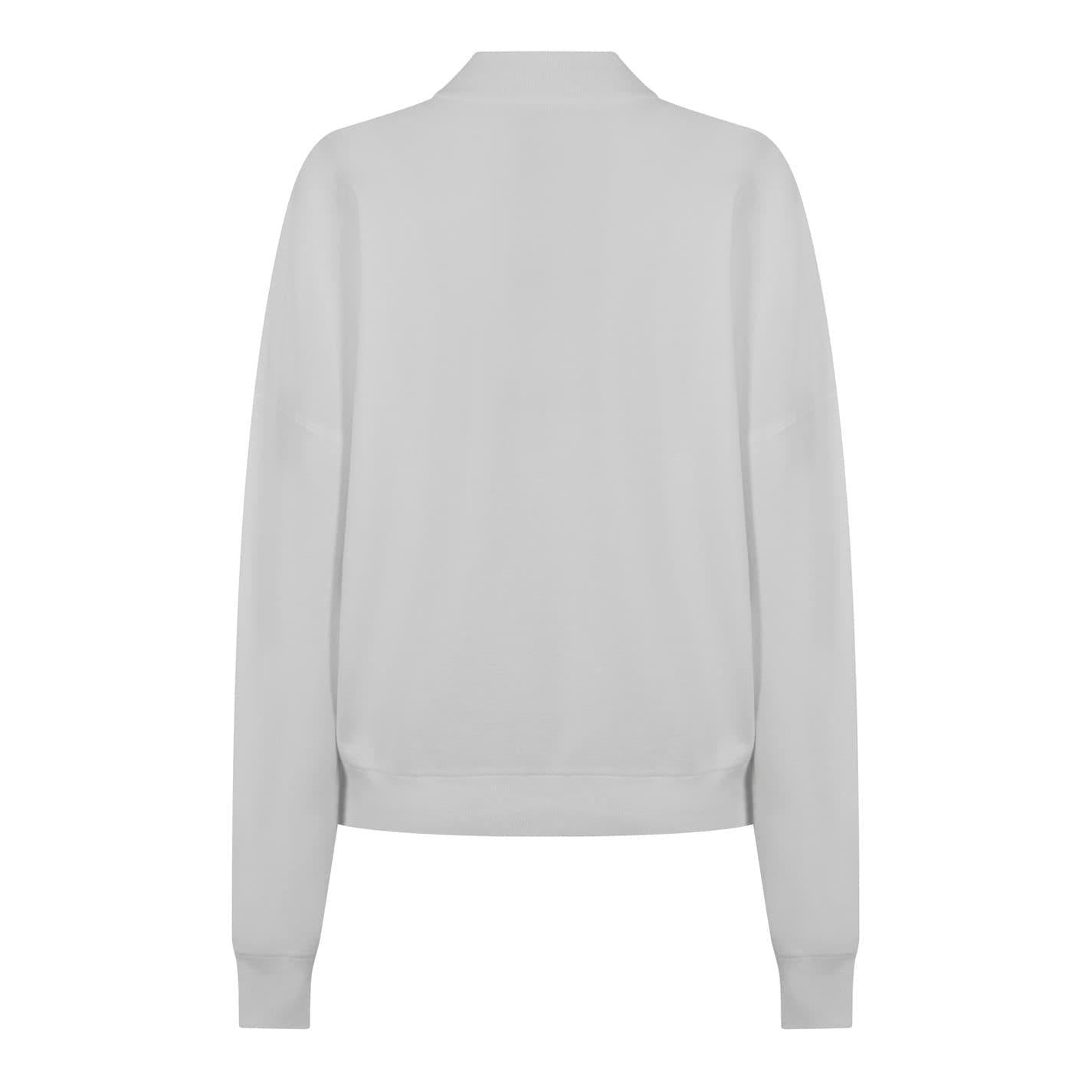 Vintage White - Back - Jack Wills Womens-Ladies Knitted Quarter Zip Jumper