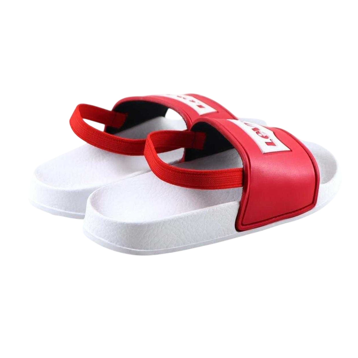 Red-White - Back - Levis Childrens-Kids Batwing Logo Sliders