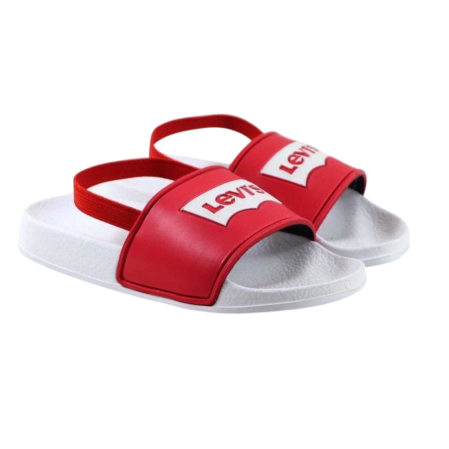 Red-White - Lifestyle - Levis Childrens-Kids Batwing Logo Sliders