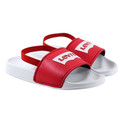 Red-White - Lifestyle - Levis Childrens-Kids Batwing Logo Sliders