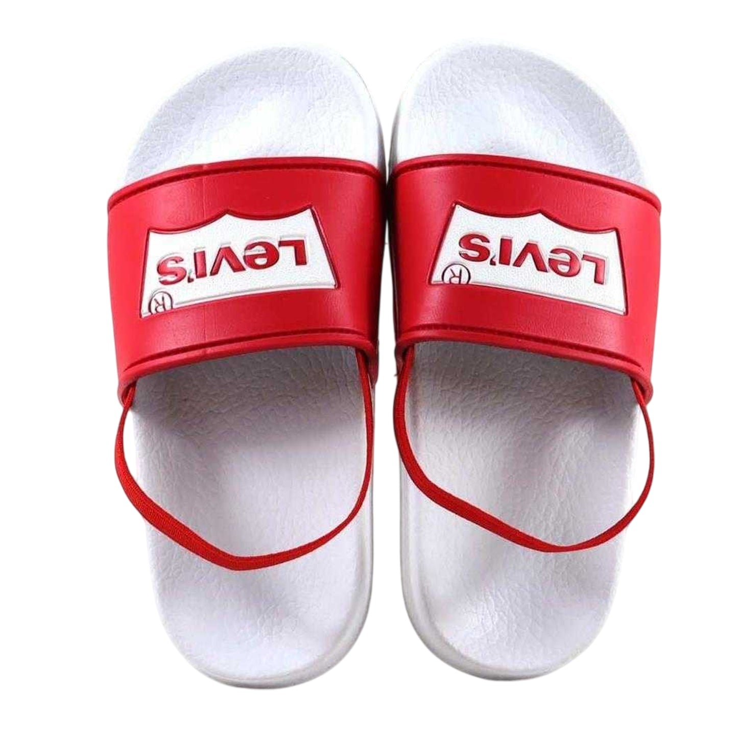 Red-White - Pack Shot - Levis Childrens-Kids Batwing Logo Sliders