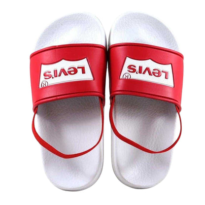 Red-White - Pack Shot - Levis Childrens-Kids Batwing Logo Sliders