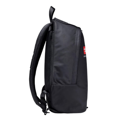 Black - Side - Diesel Rinke Logo Denim Backpack