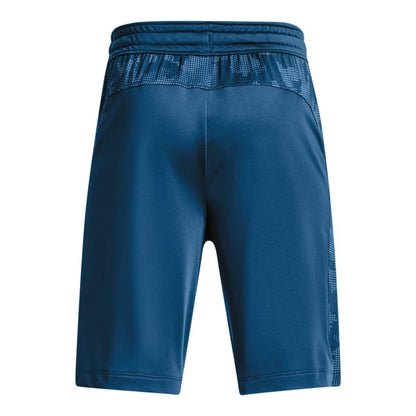 Blue - Back - Under Armour Boys Logo Shorts