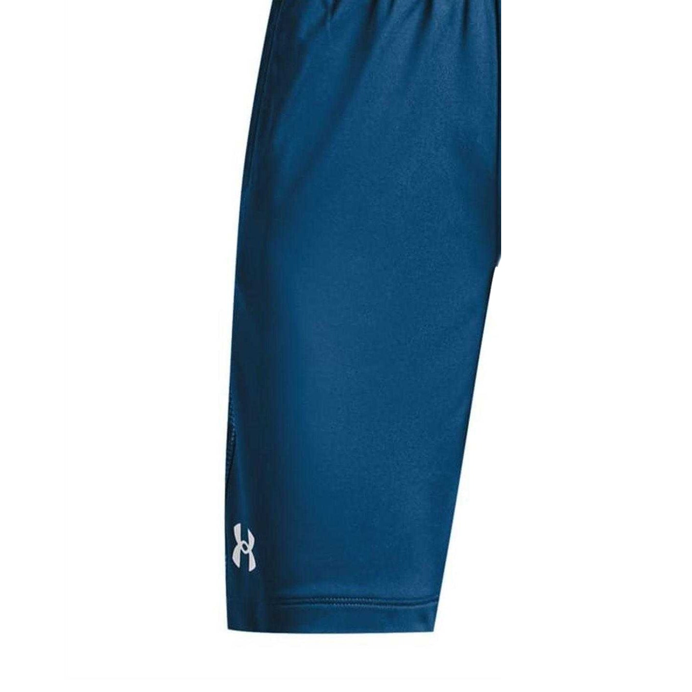 Blue - Side - Under Armour Boys Logo Shorts