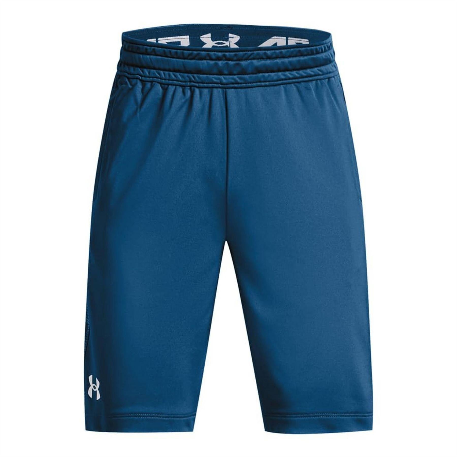 Blue - Front - Under Armour Boys Logo Shorts