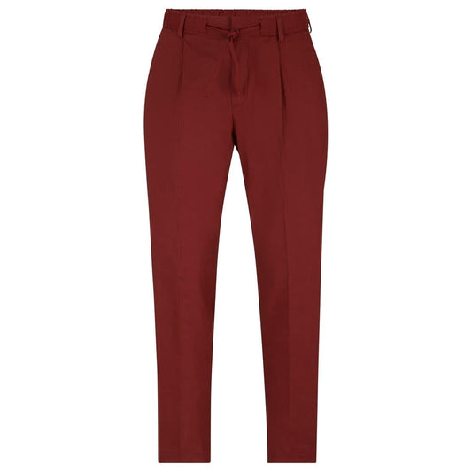 Brown - Front - Boss Mens Perin Trousers