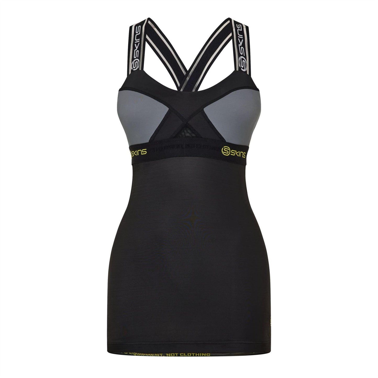 Black - Front - Skins Womens-Ladies Vest Top