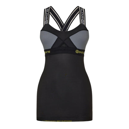 Black - Front - Skins Womens-Ladies Vest Top