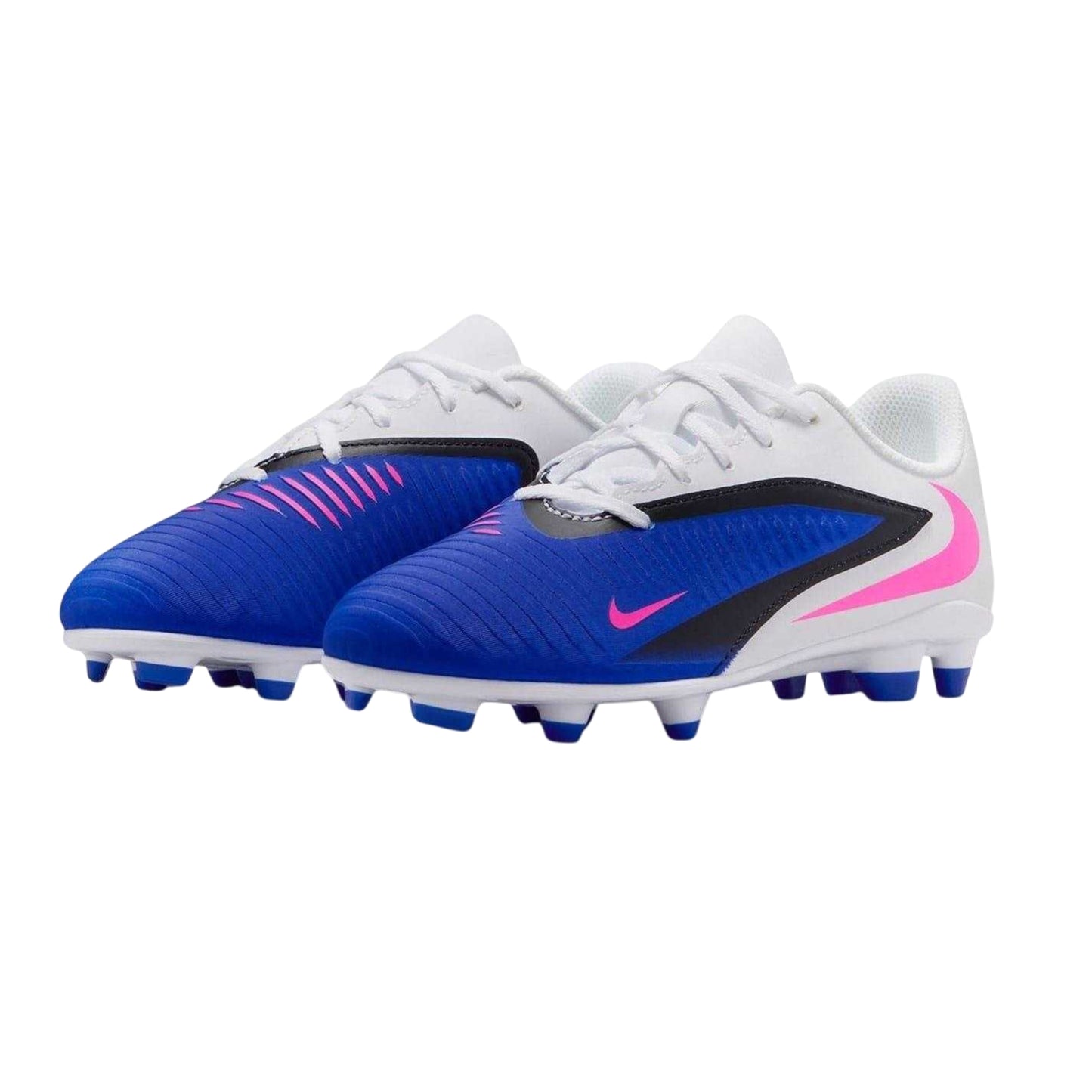 Blue-White-Pink - Close up - Nike Childrens-Kids Phantom 6 Phantom Football Boots