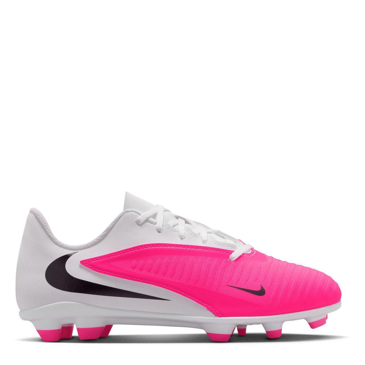 White-Pink - Front - Nike Childrens-Kids Phantom 6 Phantom Football Boots
