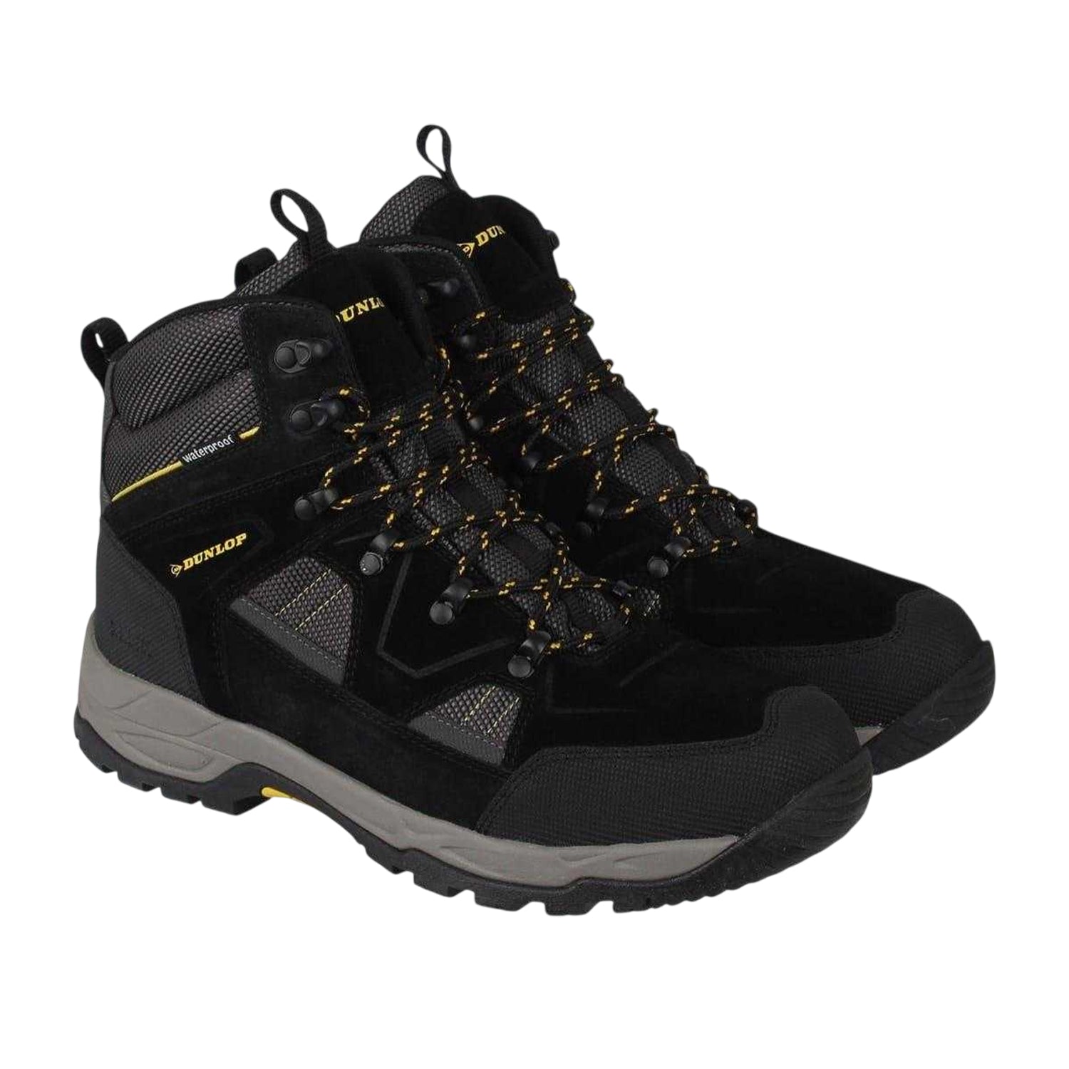 Black - Pack Shot - Dunlop Mens Illinois Leather Steel Toe Cap Safety Boots