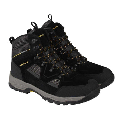 Black - Pack Shot - Dunlop Mens Illinois Leather Steel Toe Cap Safety Boots
