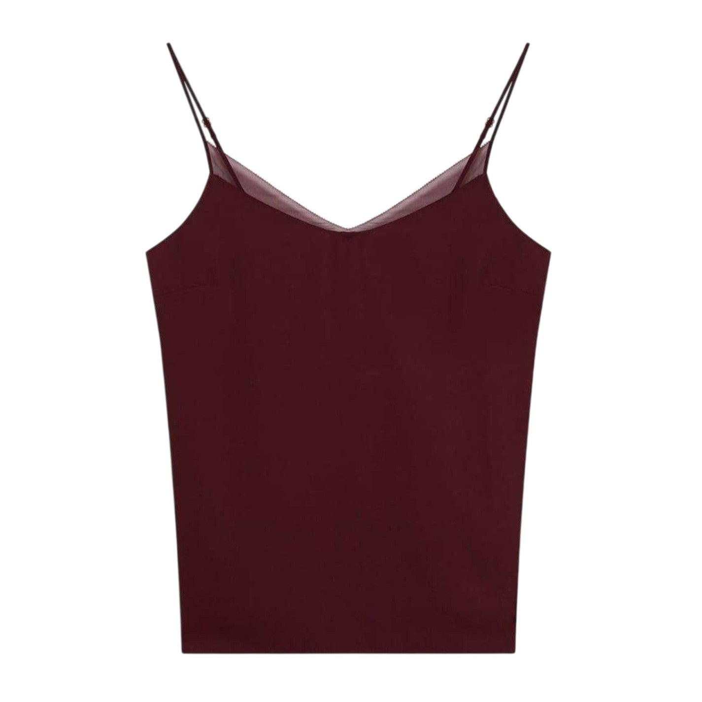 Oxblood - Front - Ted Baker Womens-Ladies Chiffon Lightweight Vest Top
