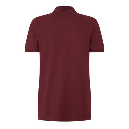 Red - Back - Boss Mens Paule 4 Polo Shirt