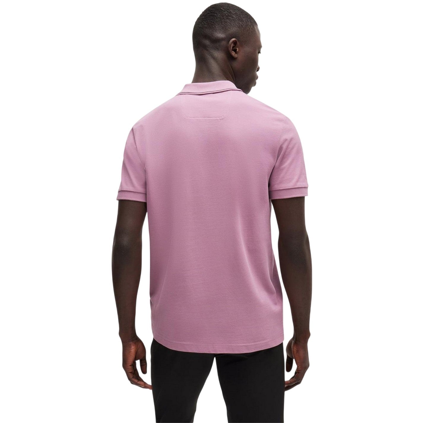 Light Purple - Back - Boss Mens Paule 4 Polo Shirt