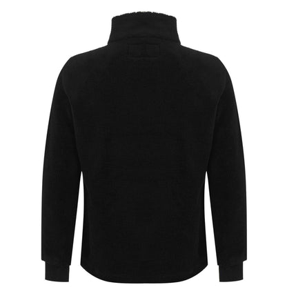 Black - Back - MKI MIYUKI ZOKU Mens V2 Sherpa Quarter Zip Top