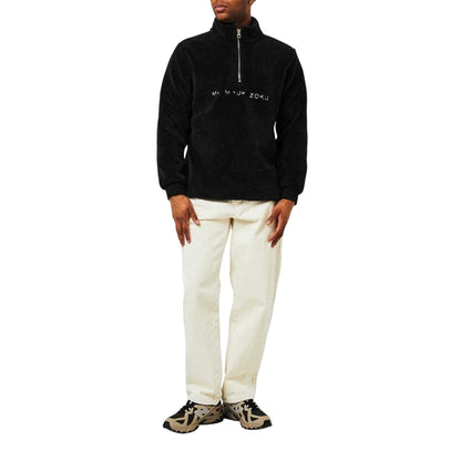 Black - Lifestyle - MKI MIYUKI ZOKU Mens V2 Sherpa Quarter Zip Top