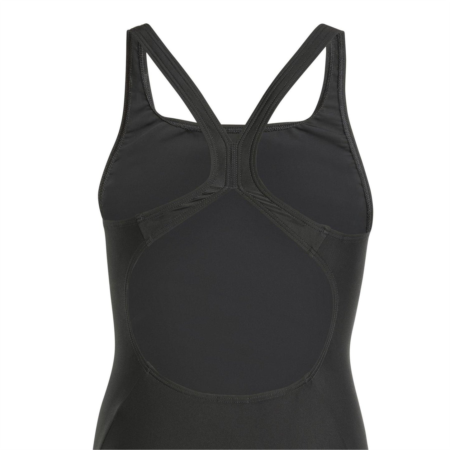 Black-White - Lifestyle - Adidas Girls 3 Stripes One Piece Swimsuit