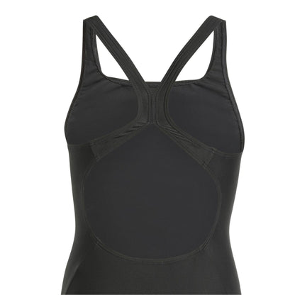 Black-White - Lifestyle - Adidas Girls 3 Stripes One Piece Swimsuit