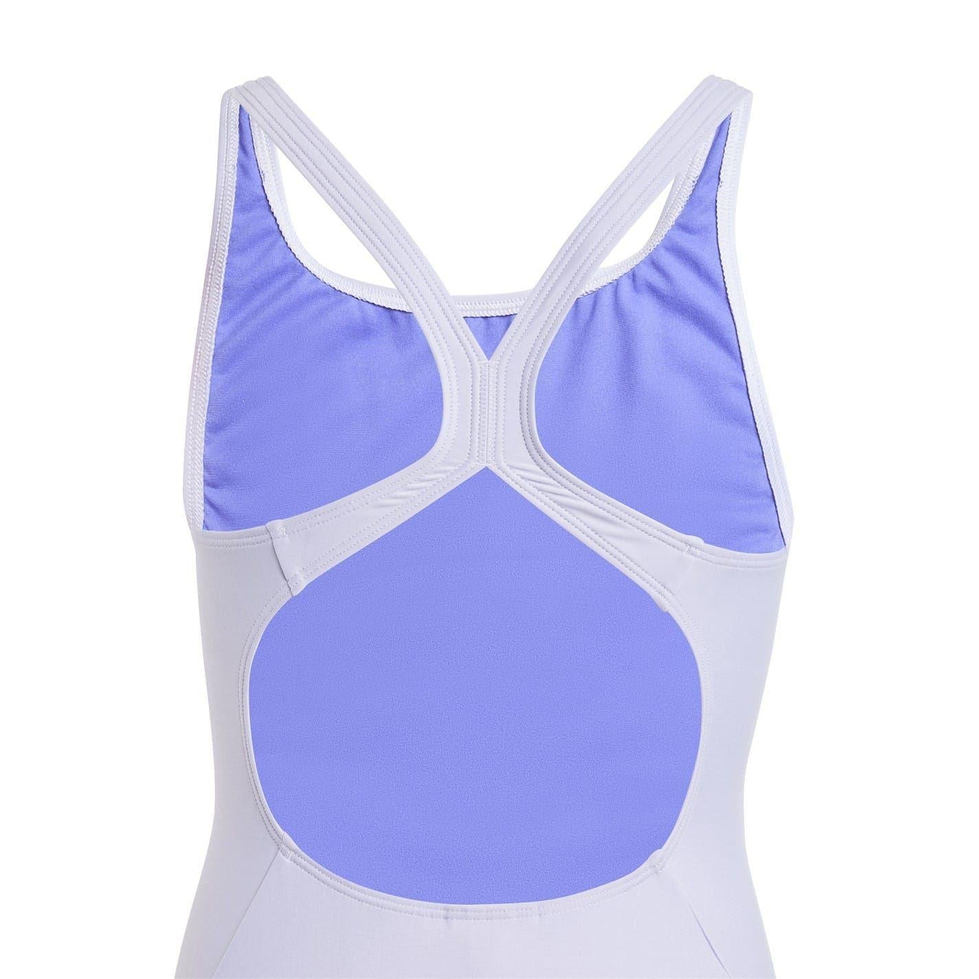Violet-Cobalt - Lifestyle - Adidas Girls 3 Stripes One Piece Swimsuit
