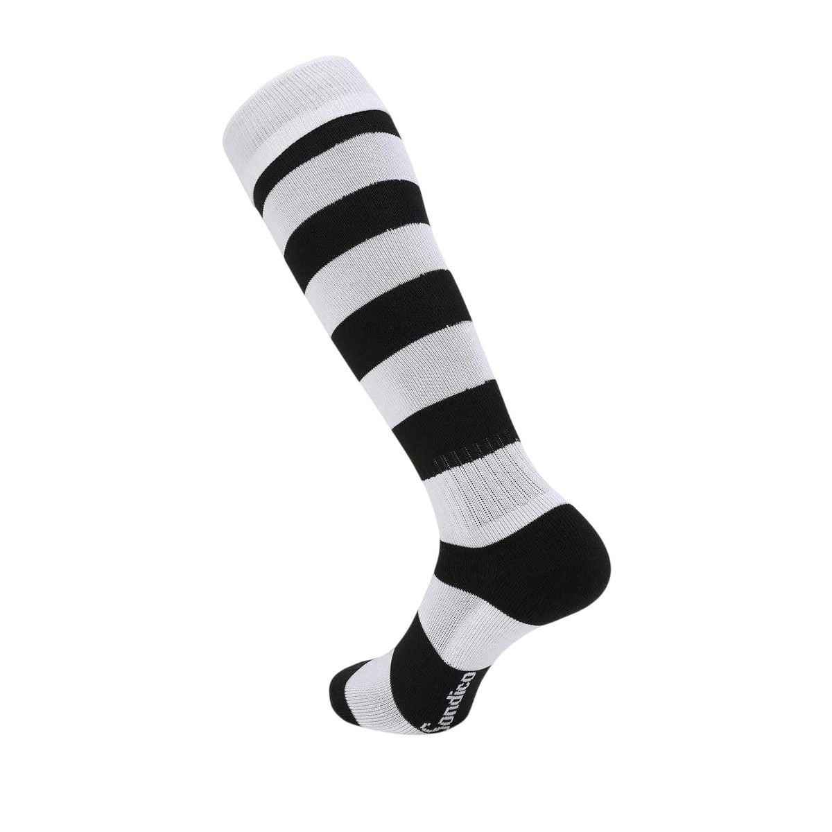 Black-White - Back - Sondico Mens Contrast Striped Football Socks