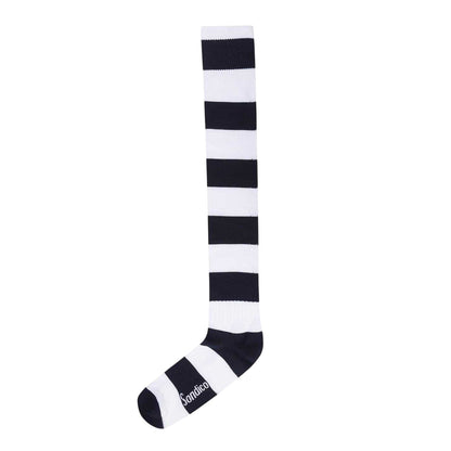 Navy-White - Side - Sondico Mens Contrast Striped Football Socks