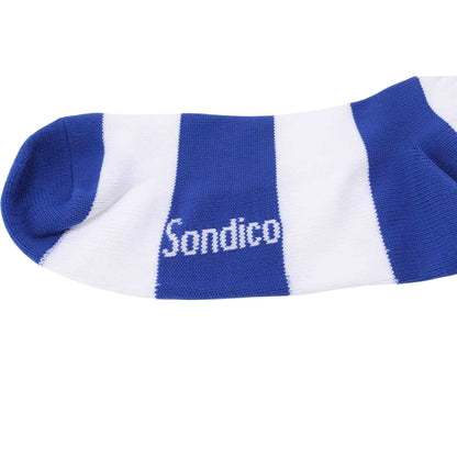 Blue-White - Lifestyle - Sondico Mens Contrast Striped Football Socks