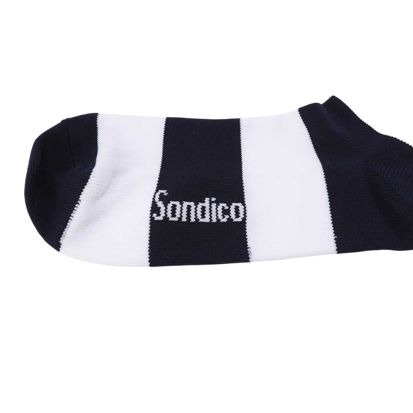 Navy-White - Lifestyle - Sondico Mens Contrast Striped Football Socks