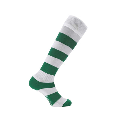 Green-White - Front - Sondico Mens Contrast Striped Football Socks