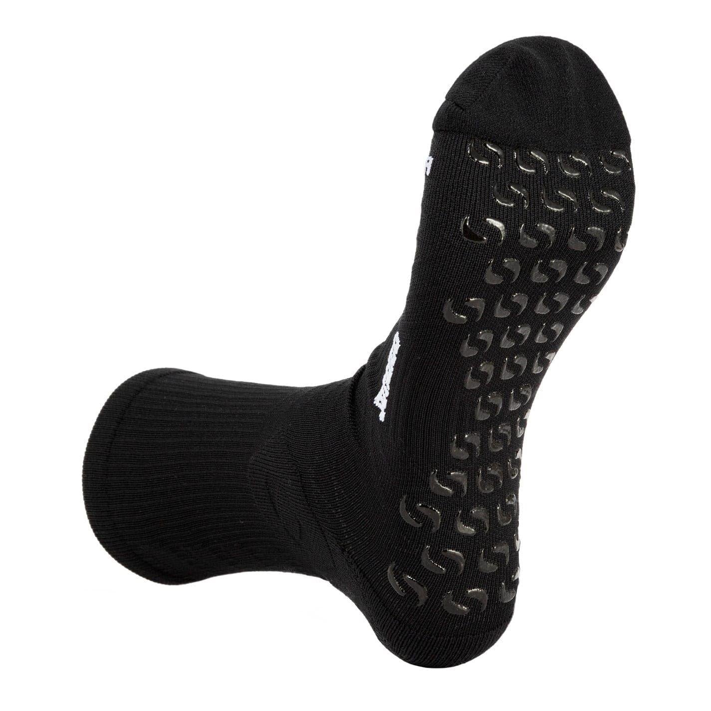 Black - Side - Sondico Mens Elite Striped Grip Socks
