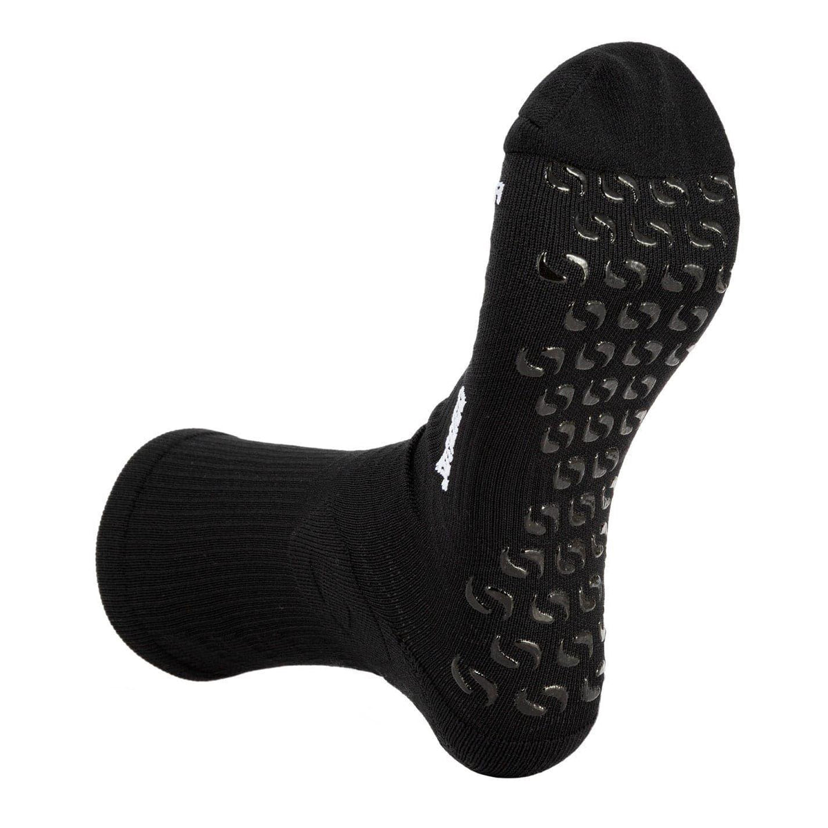 Black - Side - Sondico Mens Elite Striped Grip Socks